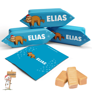 #121 Karamellbonbons mit Text