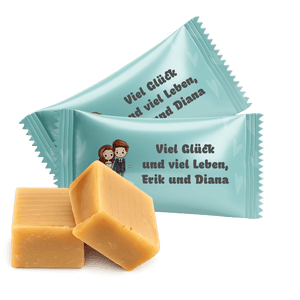 #10010 Karamellbonbons mit Text