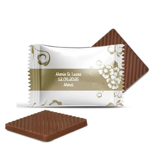 #B06F Mini chocolats de mariage personnalises