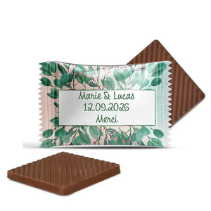 #B17F Mini chocolats de mariage personnalises