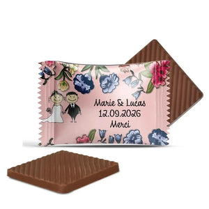 #B19F Mini chocolats de mariage personnalises
