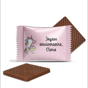 #B5038F Mini chocolats personnalises