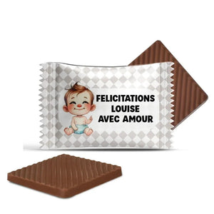 #B64F Mini chocolats personnalises