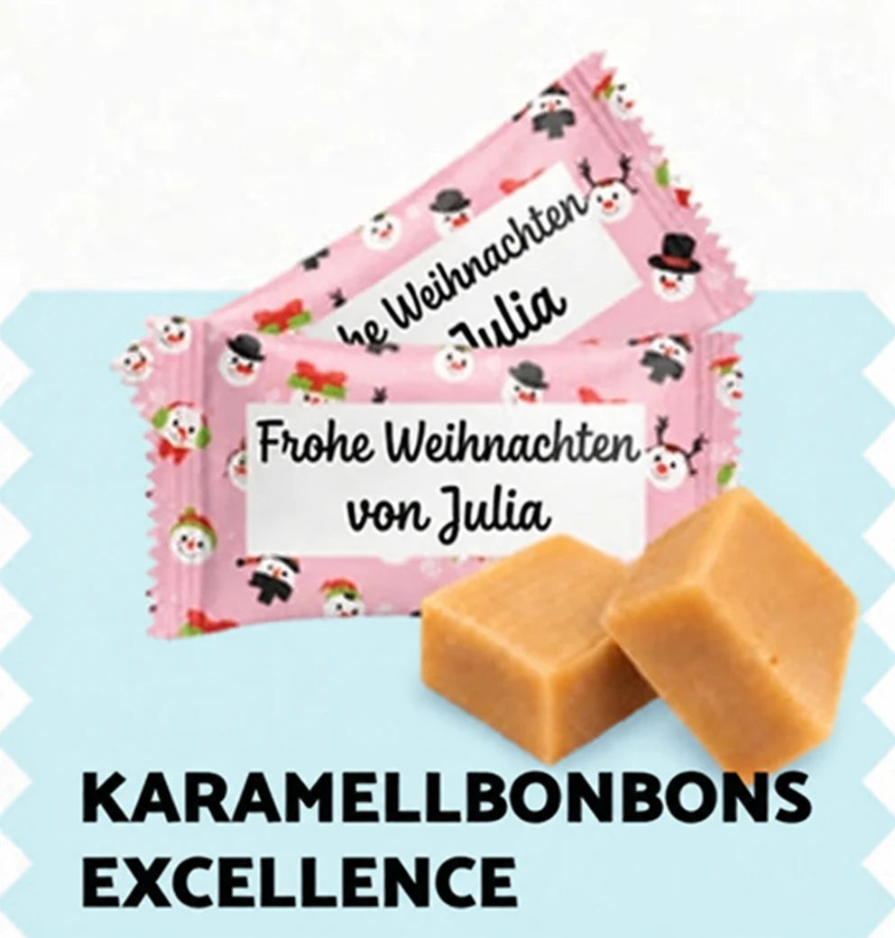 Karamellbonbons Excellence mit eigenem Logo – Weihnachten