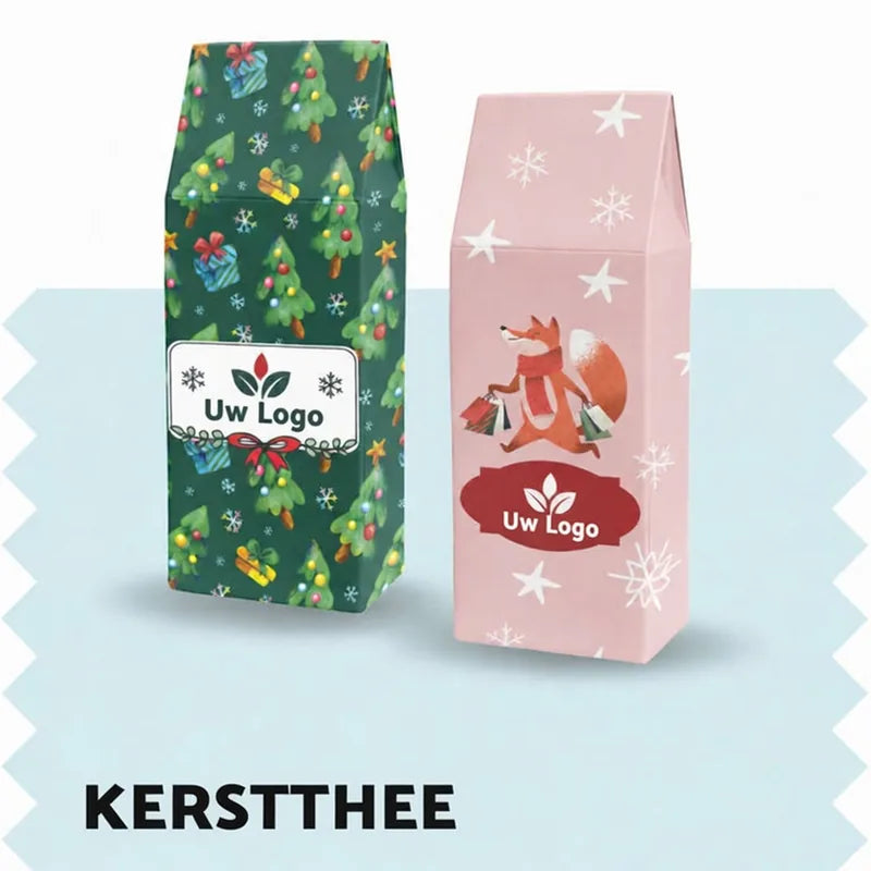 Kerstthee met logo