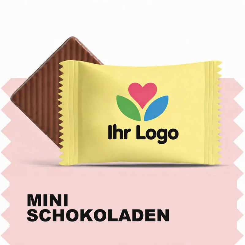 Mini-Schokoladen mit Logo