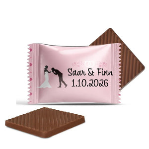 #B05E Mini chocolaatjes met eigen tekst voor bruiloften