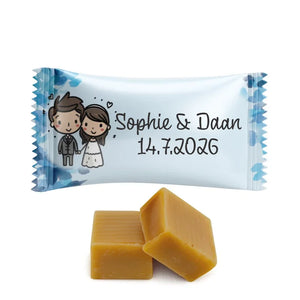 #B148E Karamelbonbons Excellence met eigen tekst