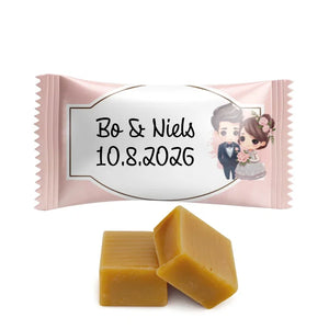 #B157E Karamelbonbons Excellence met eigen tekst