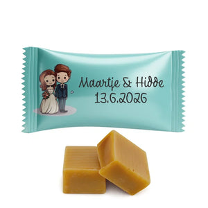 #B161E Karamelbonbons Excellence met eigen tekst