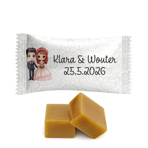 #N162L Karamelbonbons Excellence met eigen tekst