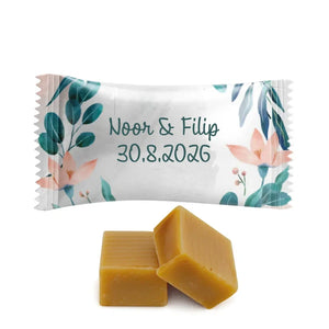 #B163E Karamelbonbons Excellence met eigen tekst