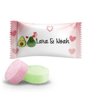 #B241E Fruitbonbons met eigen tekst
