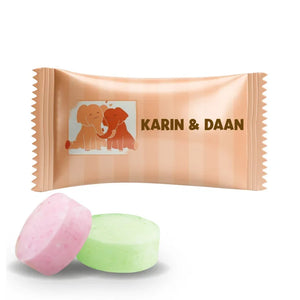 #N250L Fruitbonbons met eigen tekst