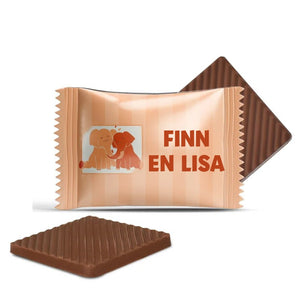 #B36E Mini chocolaatjes met eigen tekst