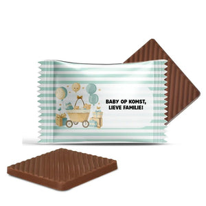#B5061E Mini chocolaatjes met eigen tekst