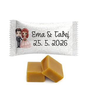 #S162E Karamelni bonboni Excellence z lastnim besedilom