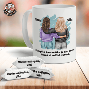 #2097 KARAMELKY V HRNČEKU S VLASTNÝM TEXTOM